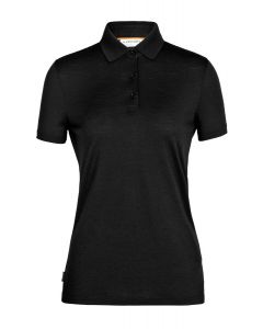 Icebreaker Tech Lite  II SS Polo Damen black