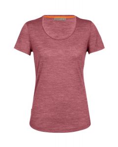 Icebreaker Sphere II SS Scoop Tee Damen rot