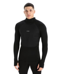Icebreaker Zone Knit Insulated LS Hoodie Herren black