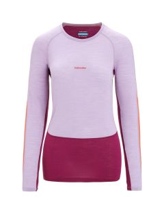 Icebreaker 125 ZoneKnit LS Crew Damen lila