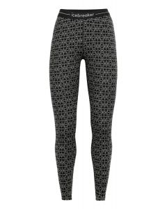 Icebreaker 250 Vertex Leggings Alpine Geo Damen black