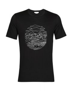 Icebreaker Tech Lite II SS Tee Pump Track Herren black