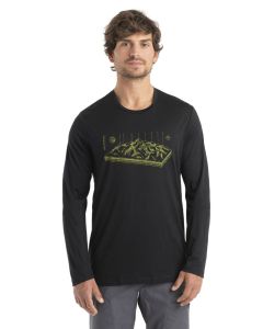 Icebreaker 150 Tech Lite II LS Tee Alps 3D Men schwarz