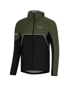Gore R7 Partial GTX Infinium Hooded Jacket Herren black green