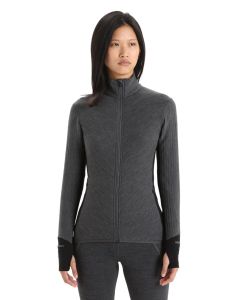 Icebreaker Descender LS Zip Damen grey