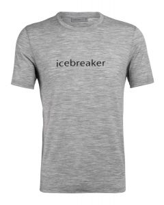 Icebreaker Tech Lite SS Crewe  Icebreaker Wordmark grau