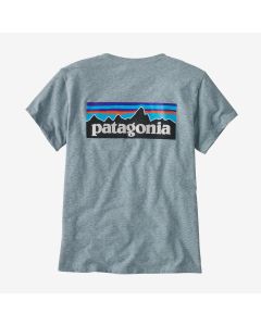 Patagonia P-6 Logo Responsibili-Tee Damen thermal blue