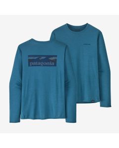 Patagonia LS Cap Cool Daily Graphic Shirt Herren wavy blue