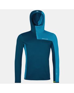 Ortovox Fleece Light Grid SN Hoody Herren petrol