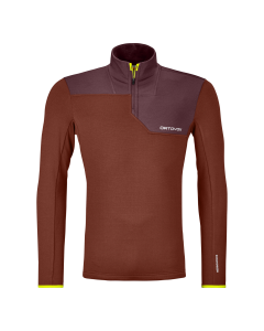 Ortovox FLEECE LIGHT ZIP NECK Herren clay