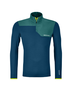 Ortovox Fleece Light Zip Neck Herren blue