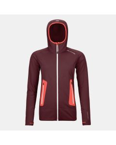 Ortovox Fleece Light Hoody Damen wine