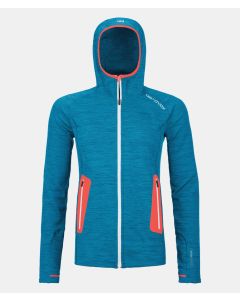 Ortovox Fleece Light Hoody Damen blue blend