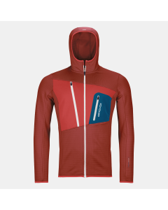 Ortovox Fleece Grid Hoody M orange