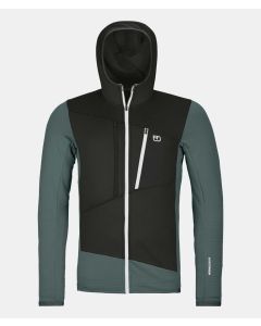 Ortovox Fleece Grid Hoody Herren arctic grey