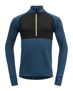 Devold Expedition Merino 235 Zip NECK Herren blue