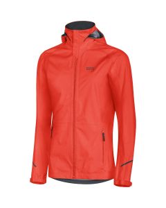 Gore R3 GTX Active Kapuzenjacke Damen rot