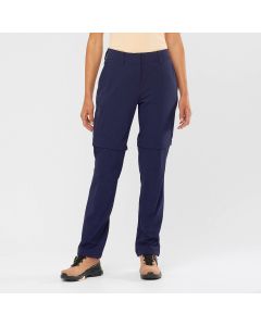 Salomon WAYFARER ZIP OFF PANT Damen blau