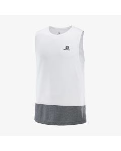 Salomon CROSS Run Tank Herren white