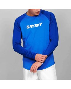 Saysky Logo Pace Longsleeve Herren blue