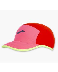 Brooks Lightweight Packable Hat tomato pink