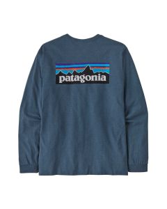 Patagonia P-6 Logo Responsibili LS Herren utility blue