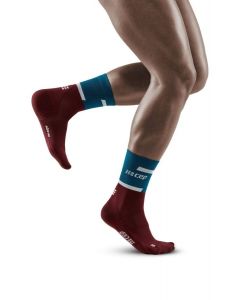 CEP Run Socks Mid Cut Herren petrol red