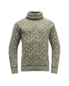 Devold Svalbard Sweater High Neck olive