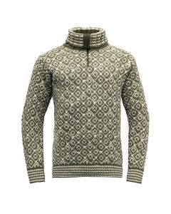 Devold Svalbard Wool Zip Neck olive