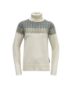 Devold Syvde Wool High Neck Damen white