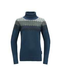 Devold Syvde Wool High Neck Damen flood